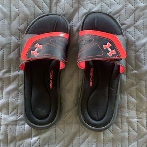 Under Armour 4D Foam Neon Orange/Pink Sandals